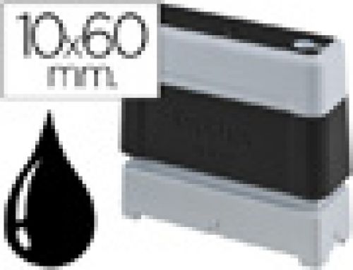 Carimbo automatico brother 10 mm x 60 mm preto , Brother , 28562 , 4977766673266